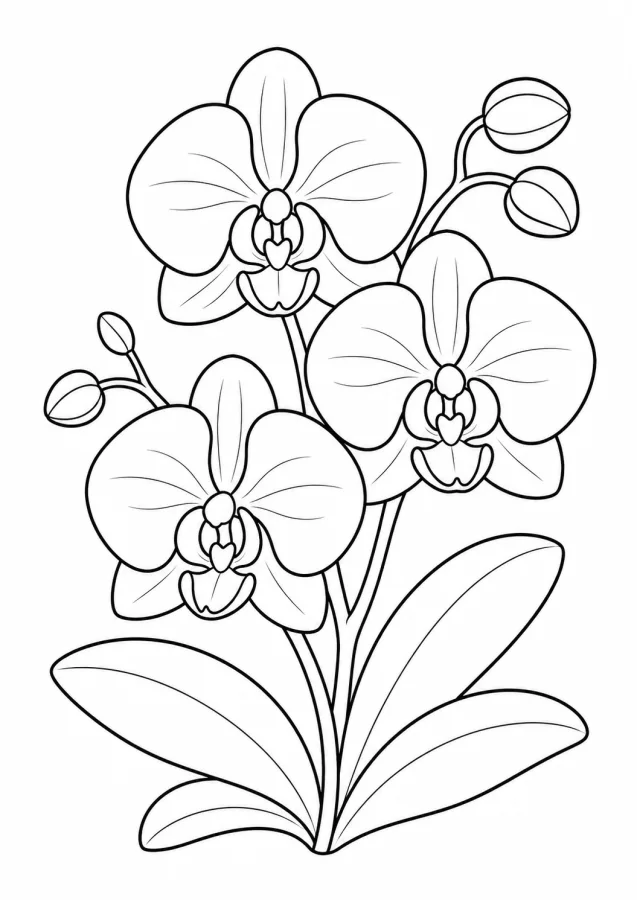 Une orchidée aux pétales élégamment incurvés