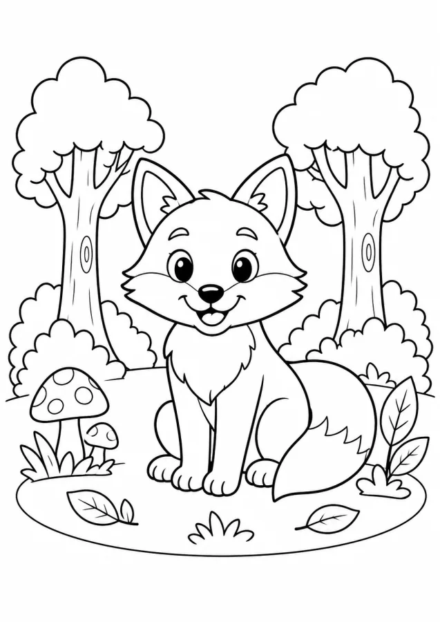 Un renard dans la forêt