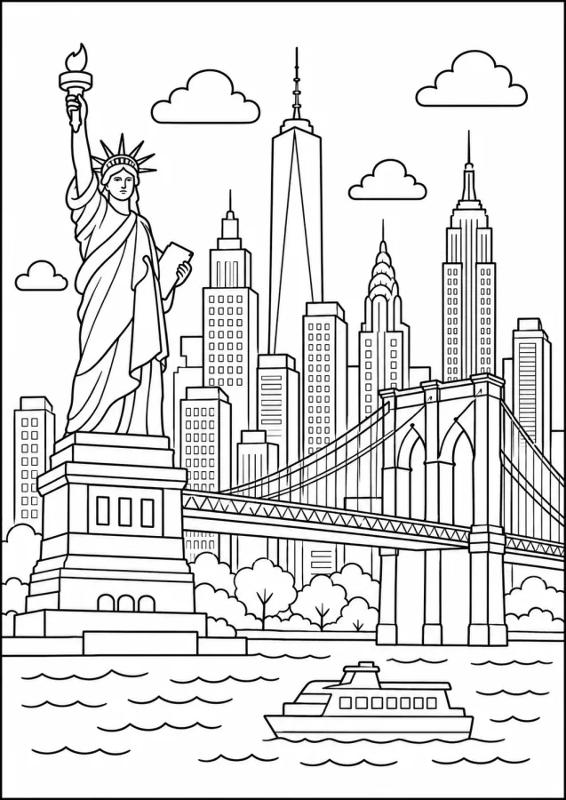 New York, entre skyline et Statue de la Liberté