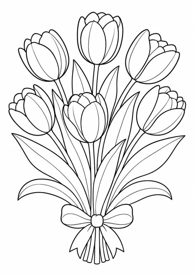 Un bouquet de tulipes